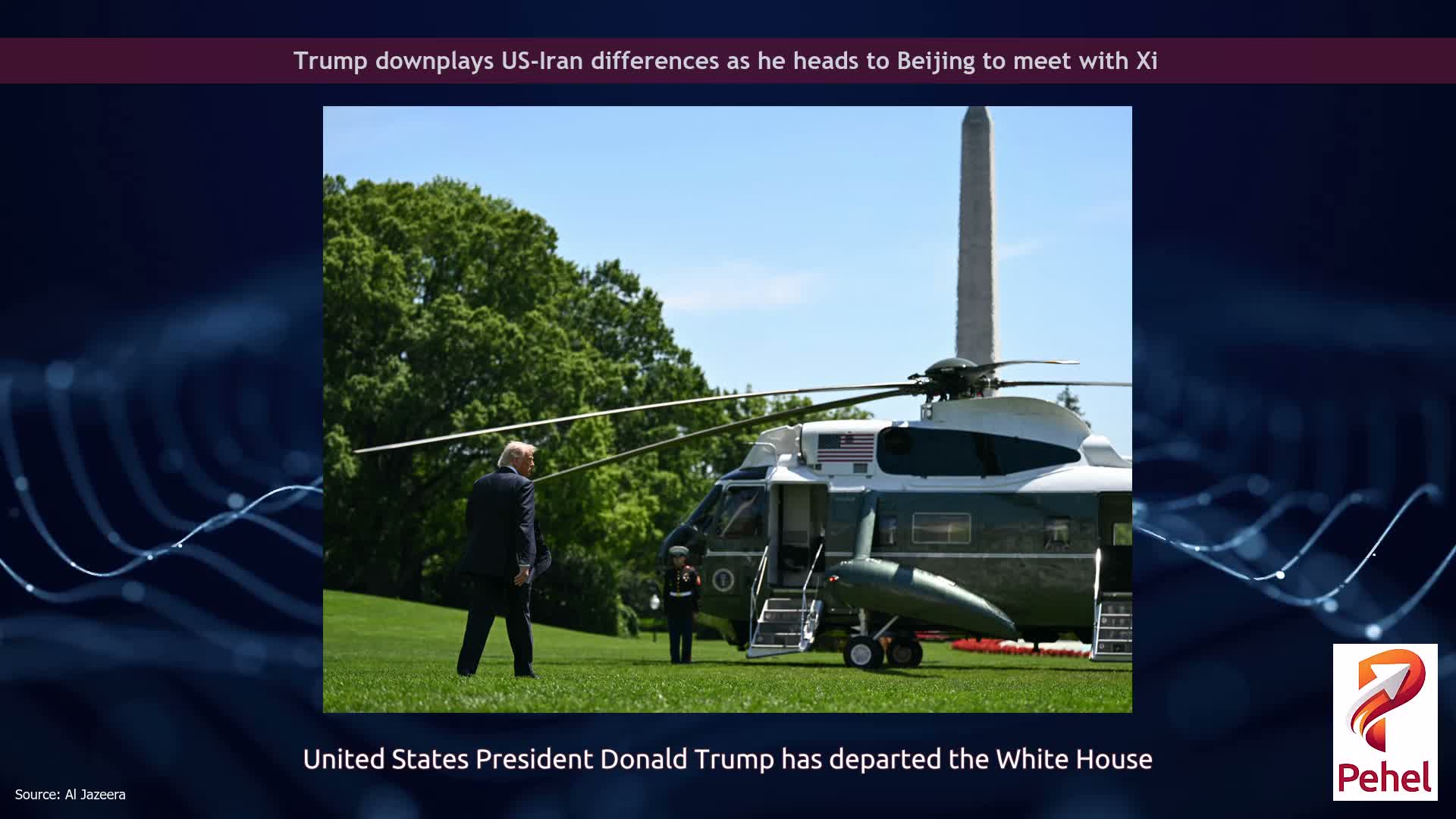 Trump downplays US-Iran differences as he heads to Beijing to meet with Xi