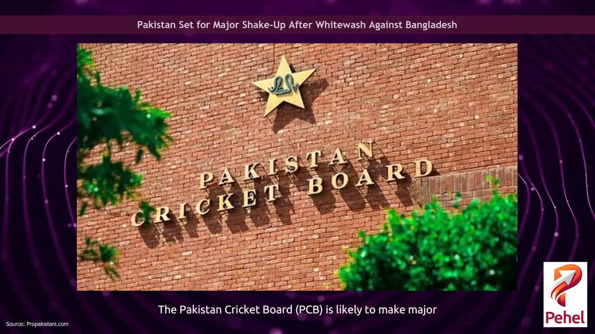 Pakistan Set for Major Shake-Up After Whitewash Against Bangladesh