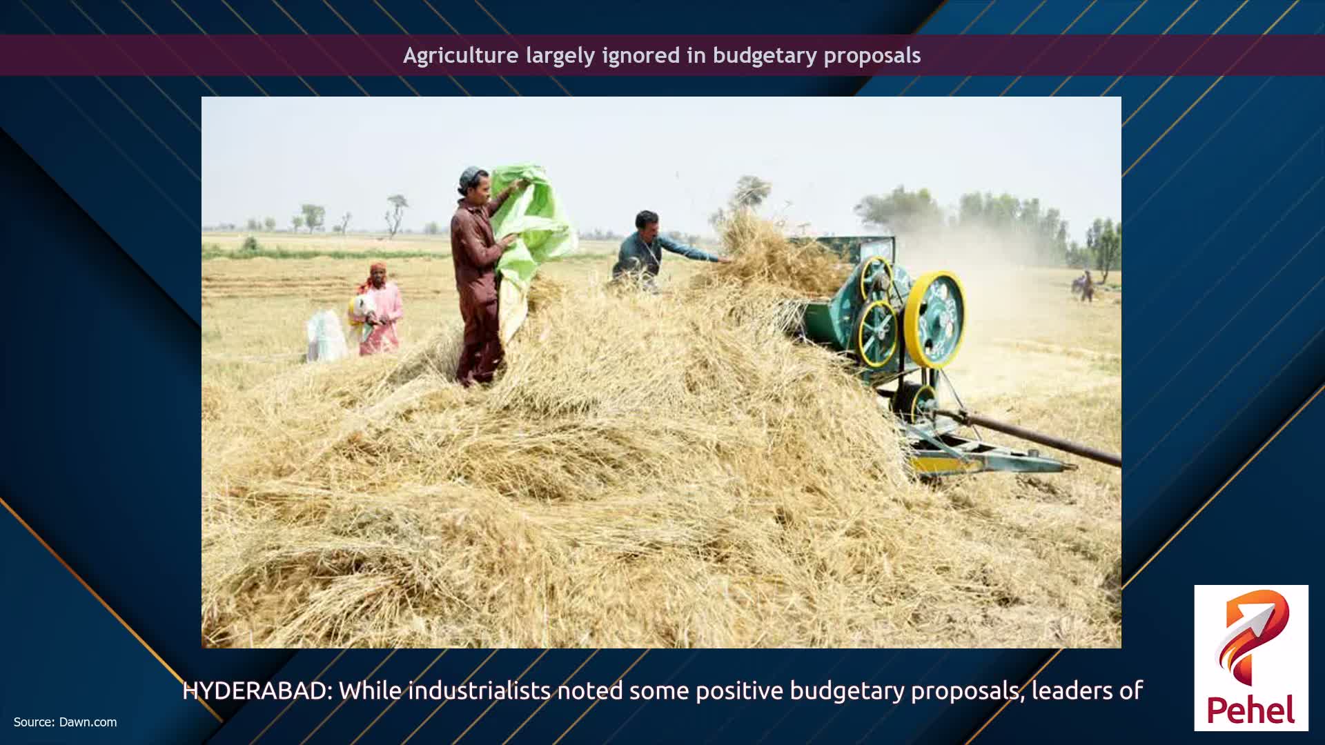 Agriculture largely ignored in budgetary proposals