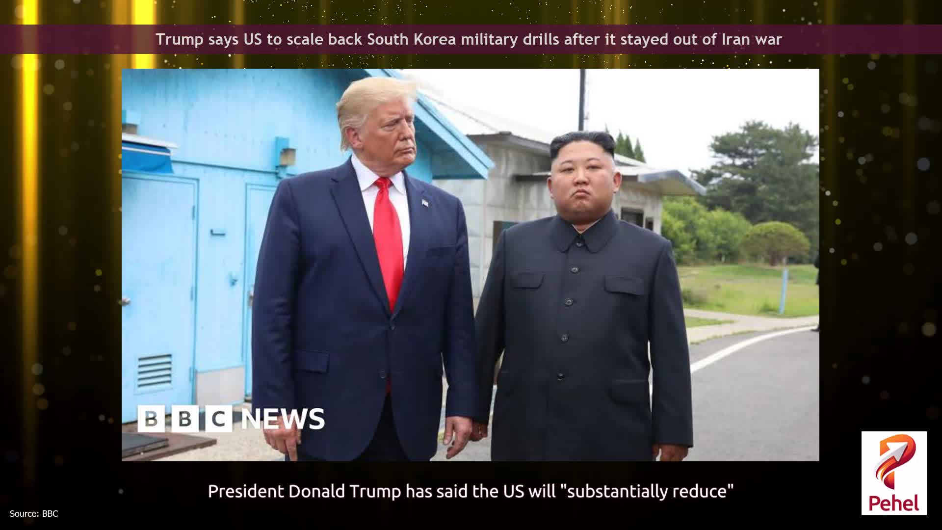 Trump says US to scale back South Korea military drills after it stayed out of Iran war