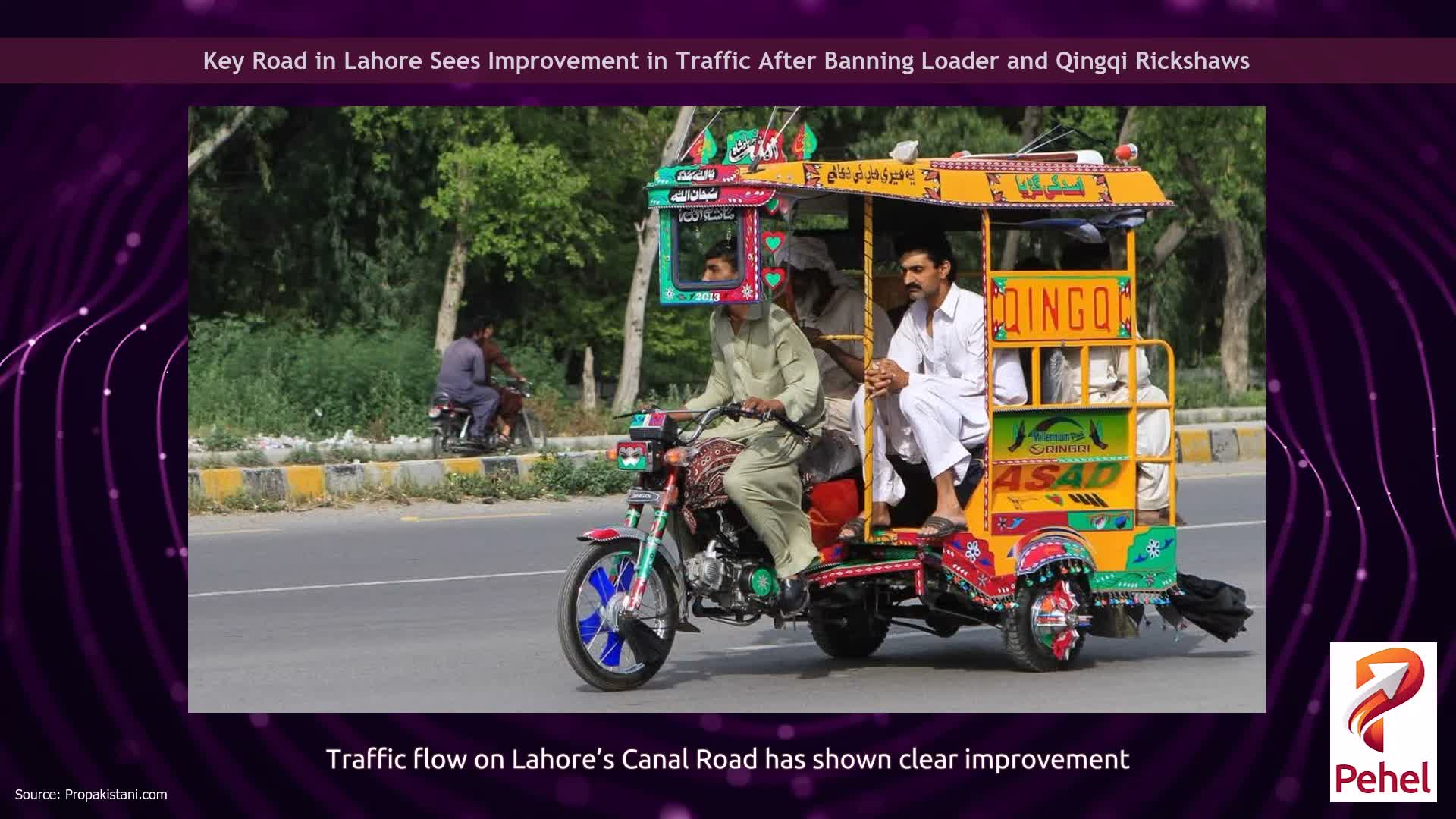 Key Road in Lahore Sees Improvement in Traffic After Banning Loader and Qingqi Rickshaws