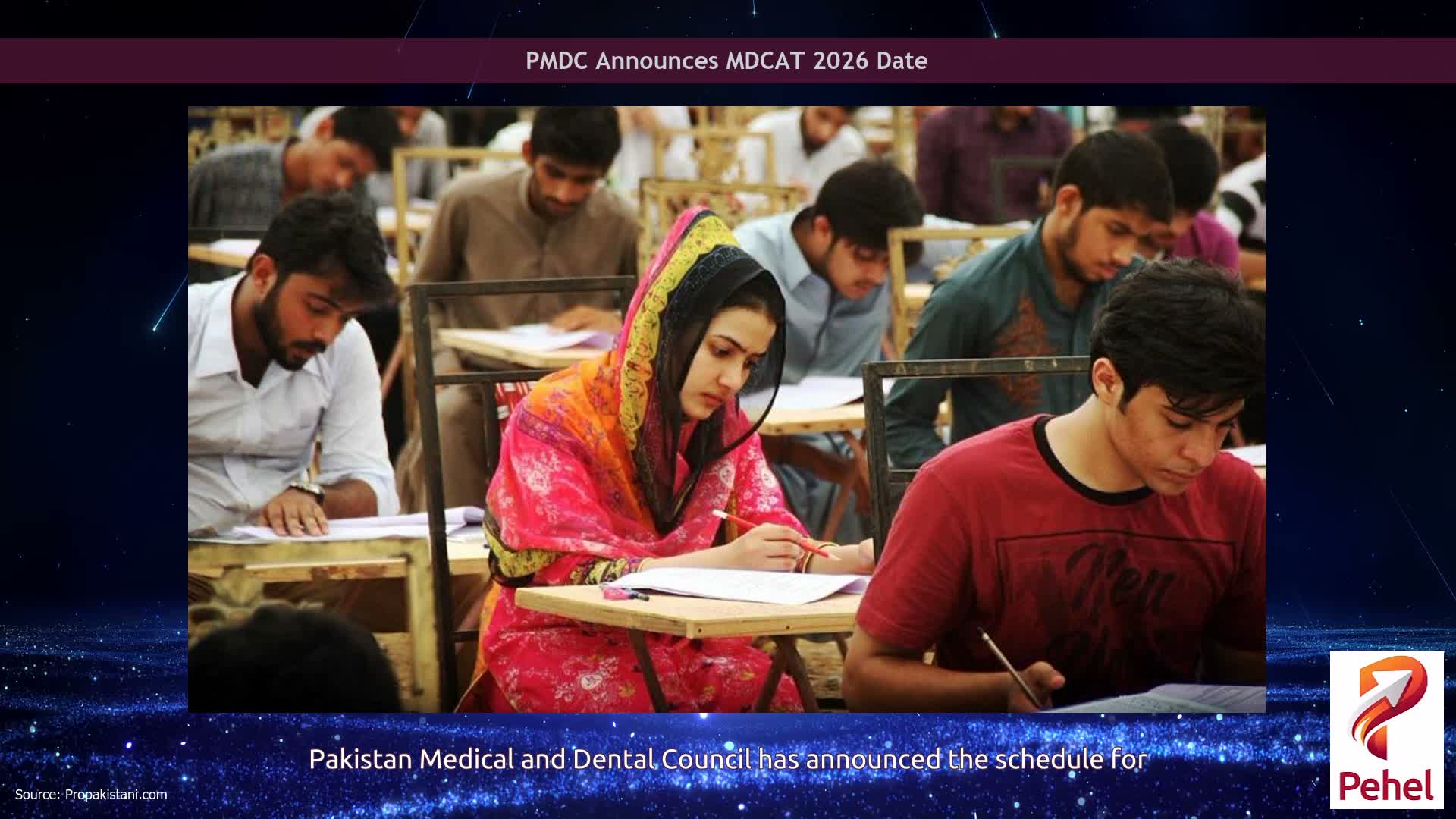 PMDC Announces MDCAT 2026 Date