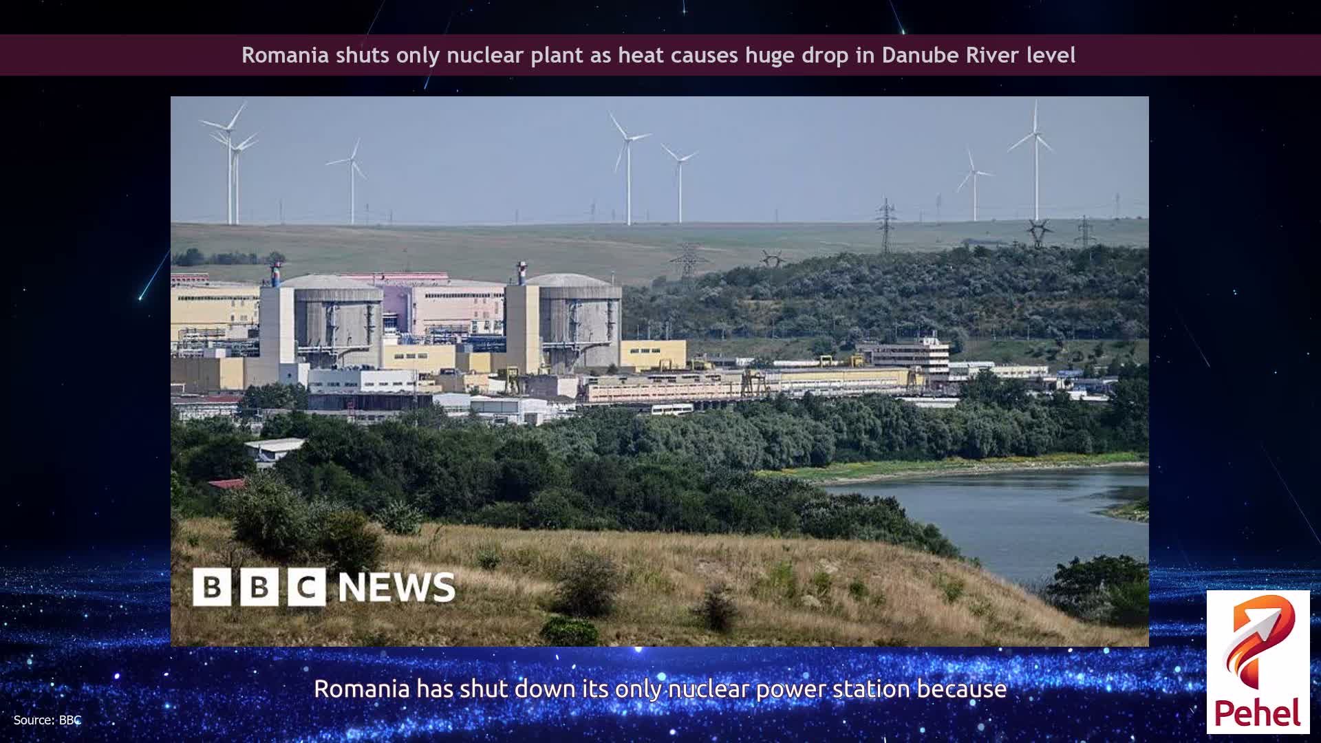 Romania shuts only nuclear plant as heat causes huge drop in Danube River level