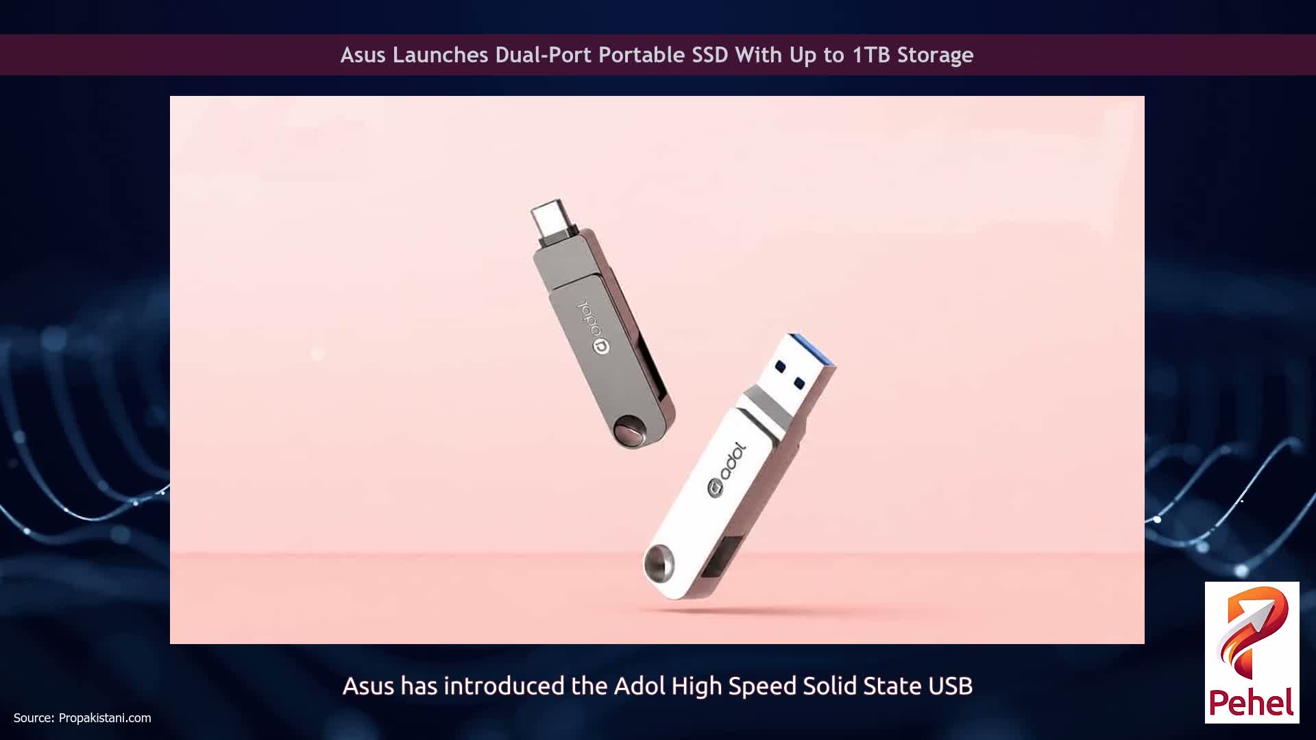 Asus Launches Dual-Port Portable SSD With Up to 1TB Storage
