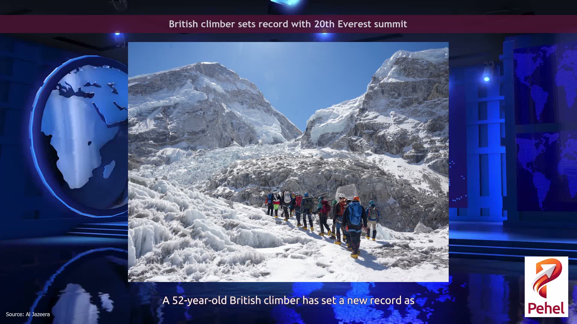British climber sets record with 20th Everest summit