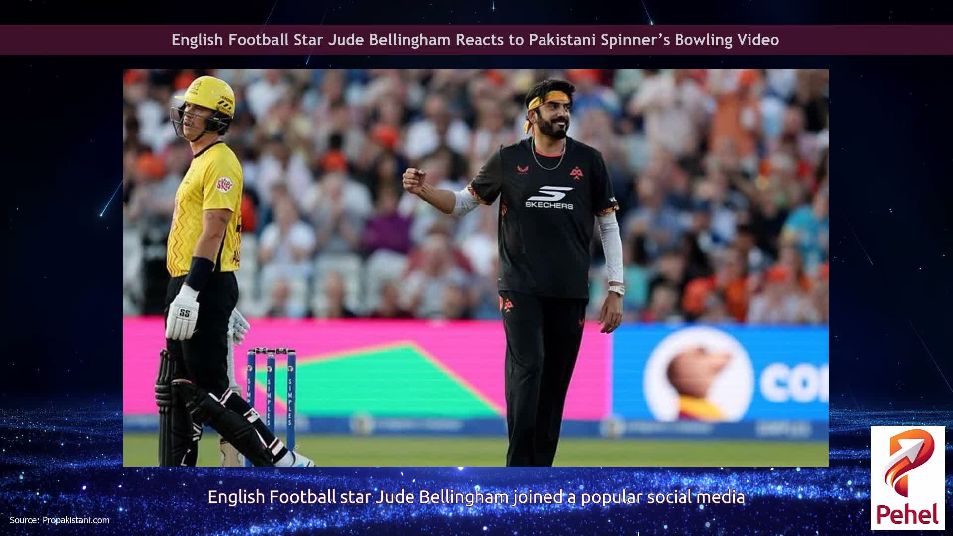 English Football Star Jude Bellingham Reacts to Pakistani Spinner’s Bowling Video