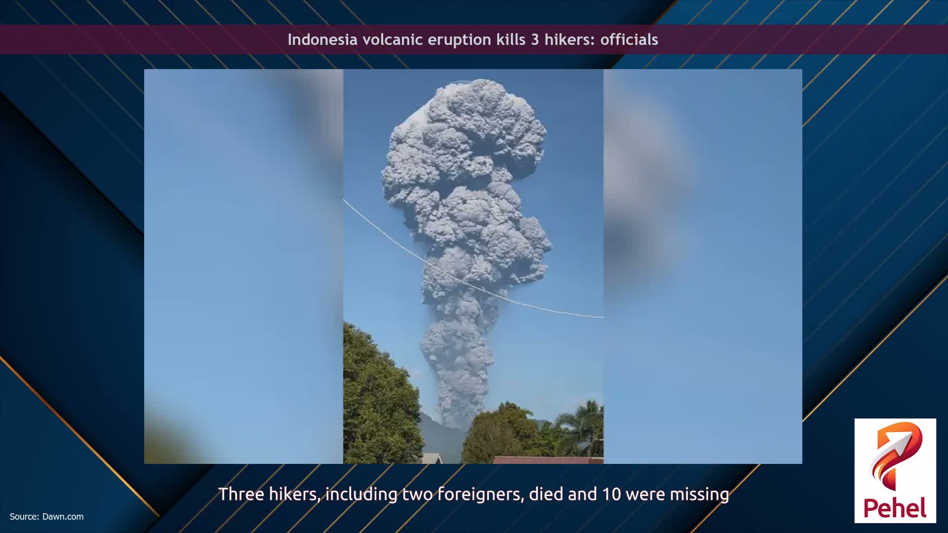 Indonesia volcanic eruption kills 3 hikers: officials