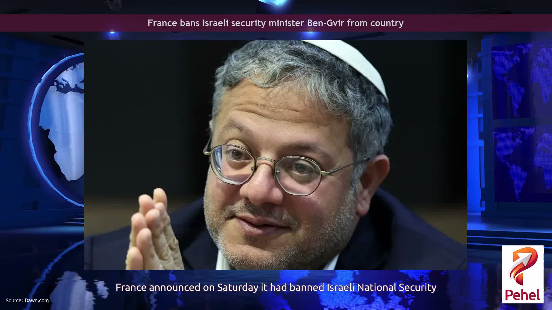France bans Israeli security minister Ben-Gvir from country