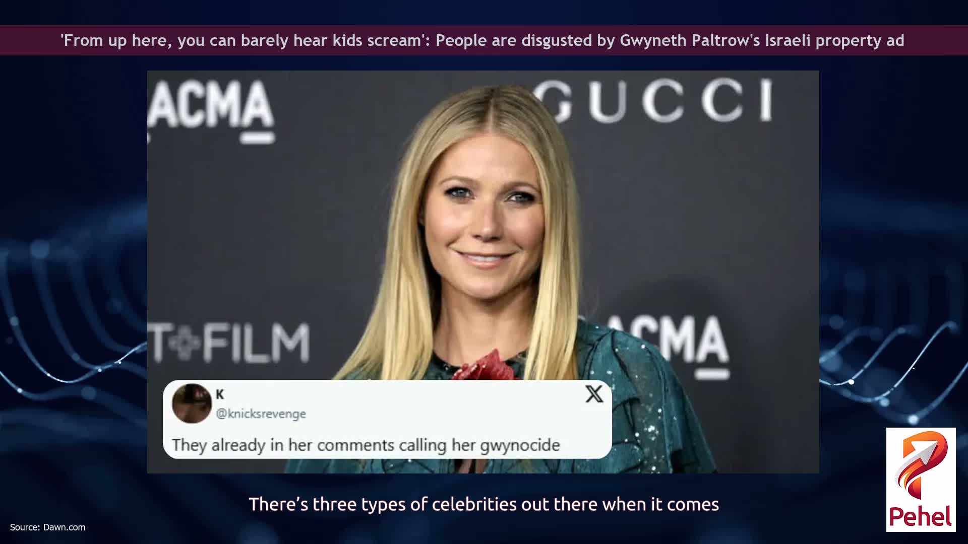 'From up here, you can barely hear kids scream': People are disgusted by Gwyneth Paltrow's Israeli property ad