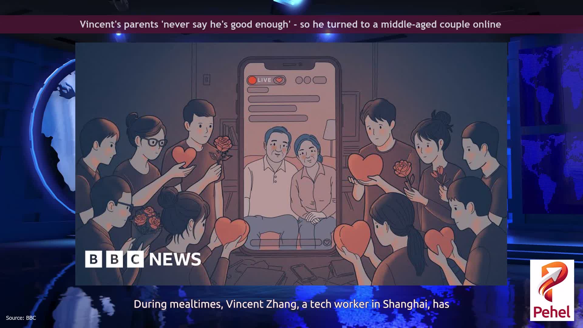 Vincent's parents 'never say he's good enough' - so he turned to a middle-aged couple online