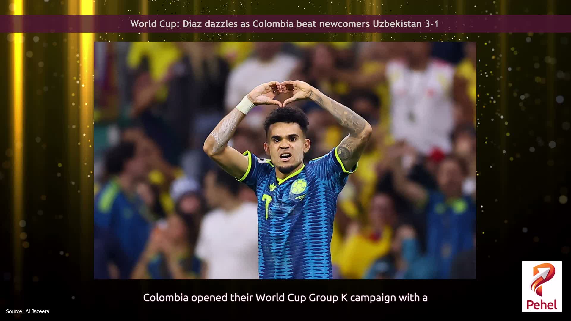 World Cup: Diaz dazzles as Colombia beat newcomers Uzbekistan 3-1