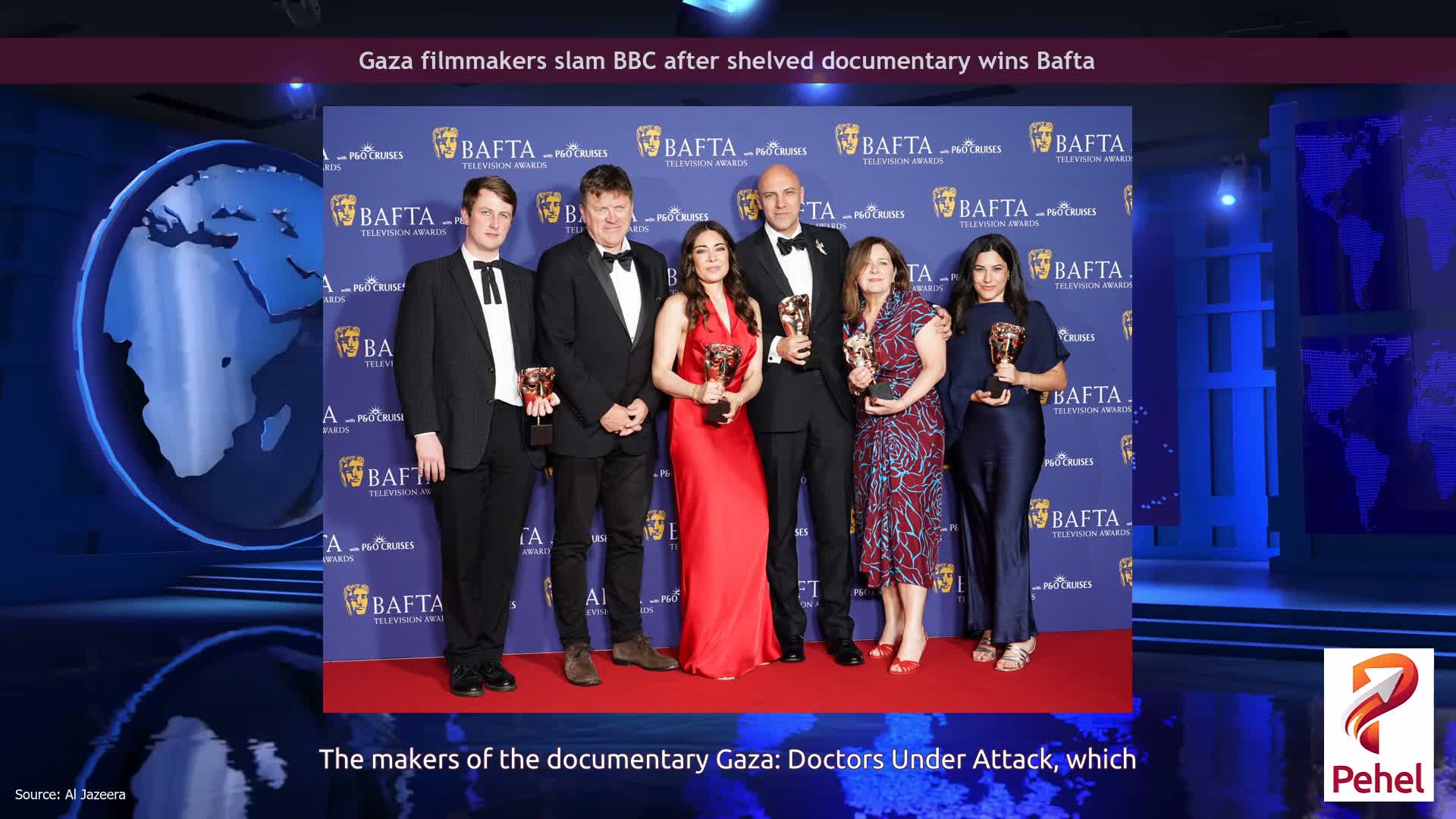 Gaza filmmakers slam BBC after shelved documentary wins Bafta
