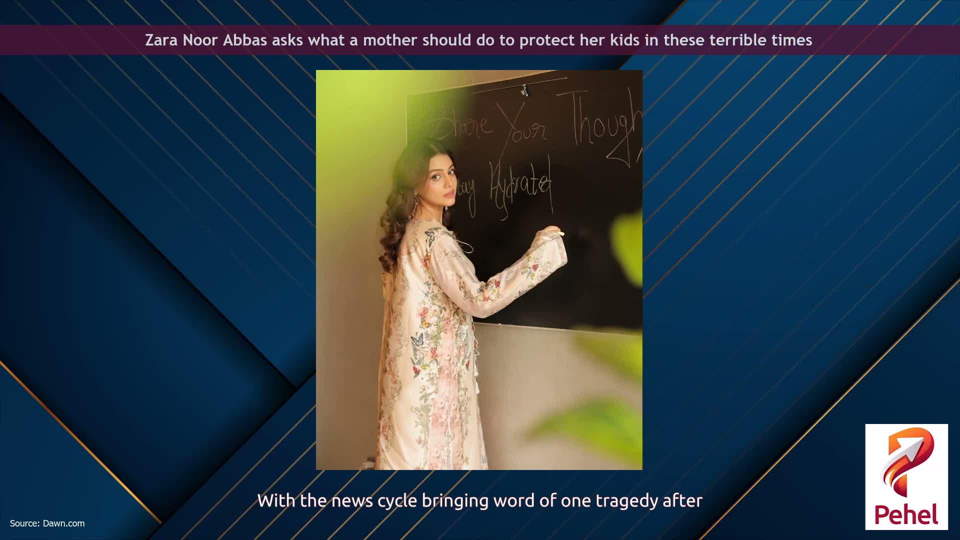 Zara Noor Abbas asks what a mother should do to protect her kids in these terrible times