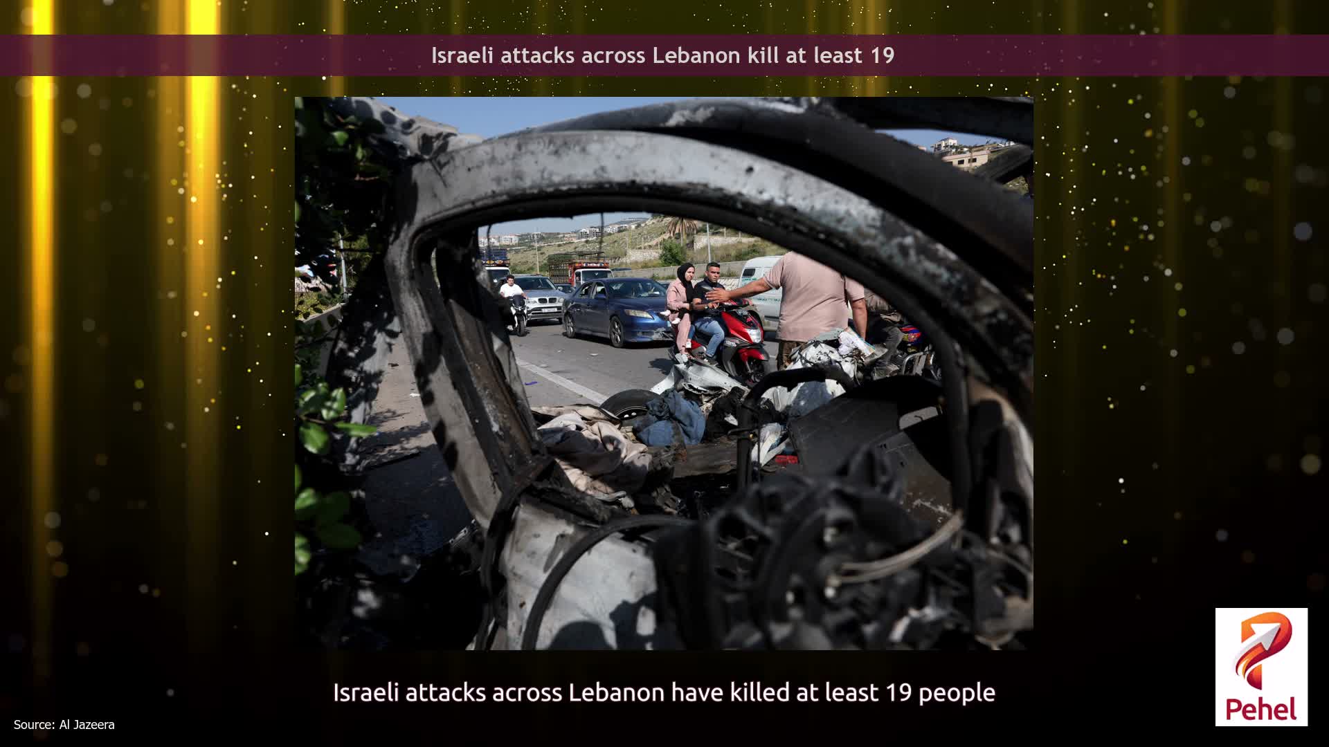 Israeli attacks across Lebanon kill at least 19