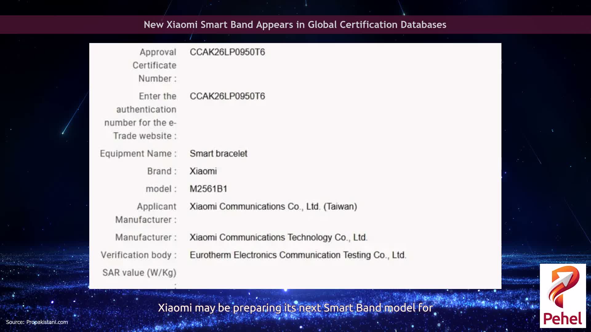 New Xiaomi Smart Band Appears in Global Certification Databases