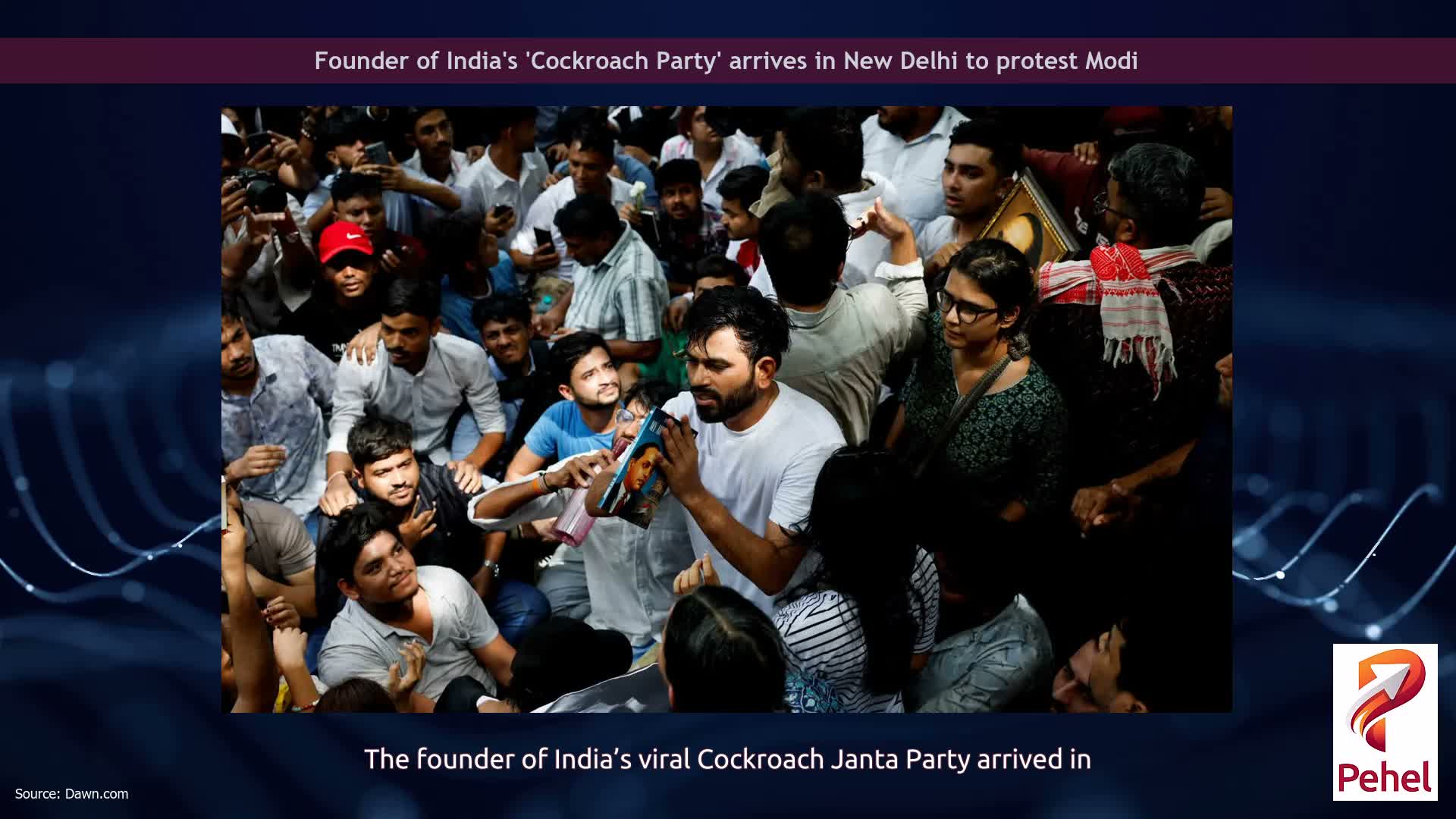 Founder of India's 'Cockroach Party' arrives in New Delhi to protest Modi