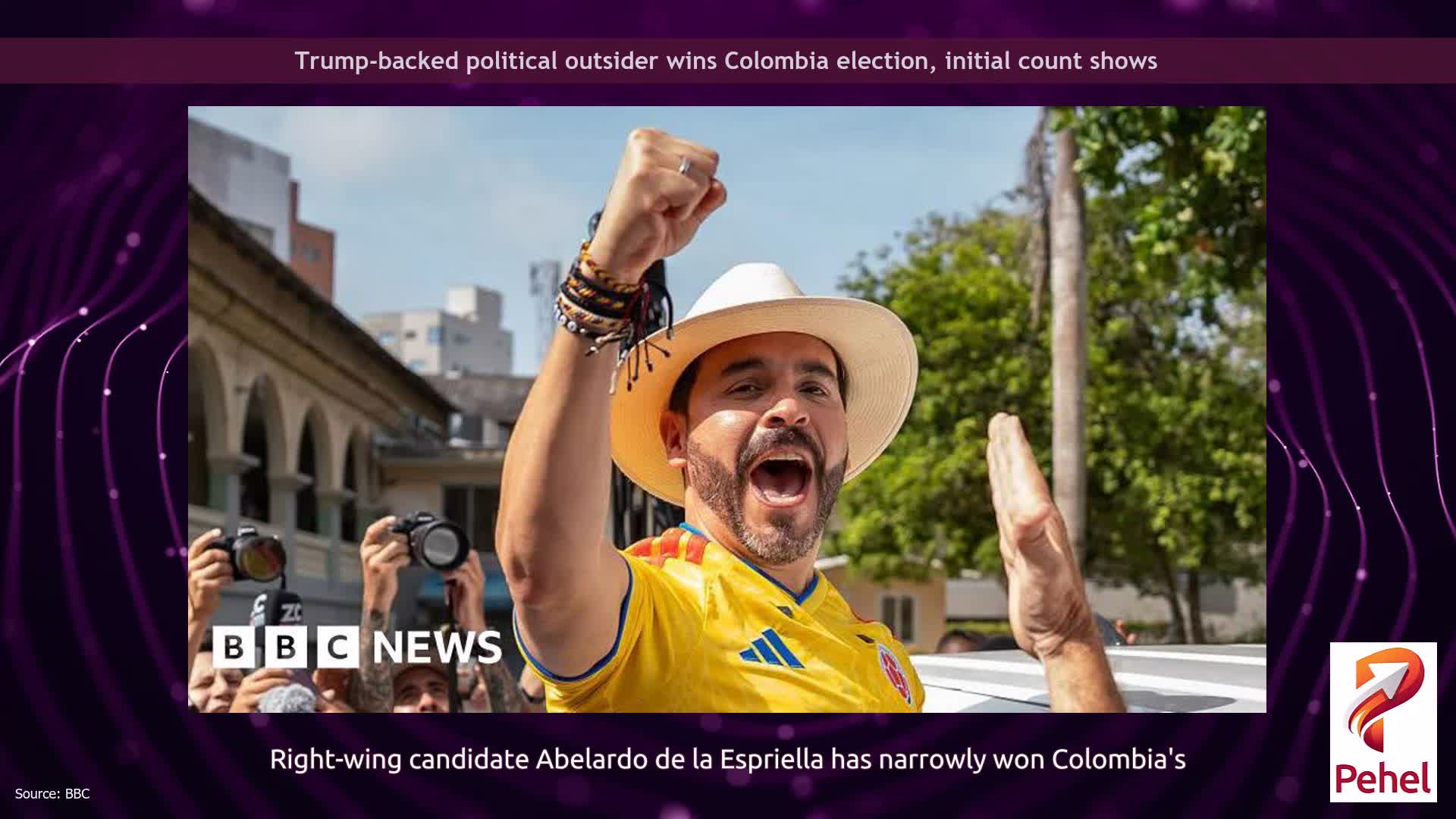 Trump-backed political outsider wins Colombia election, initial count shows