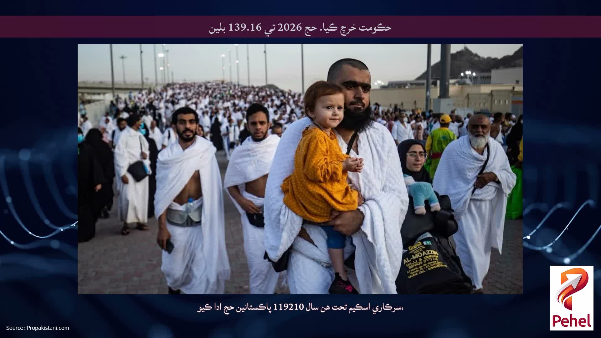 حڪومت خرچ ڪيا. حج 2026 تي 139.16 بلين