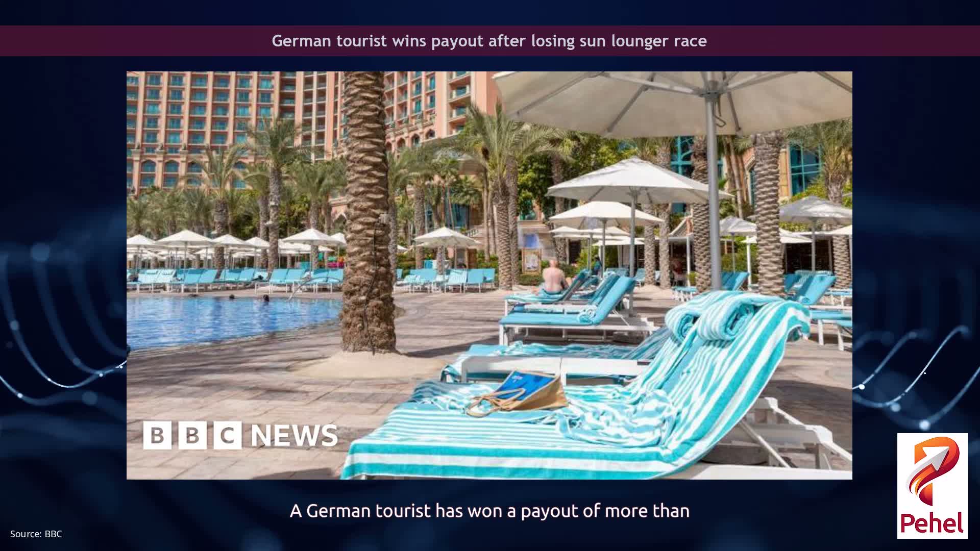 German tourist wins payout after losing sun lounger race