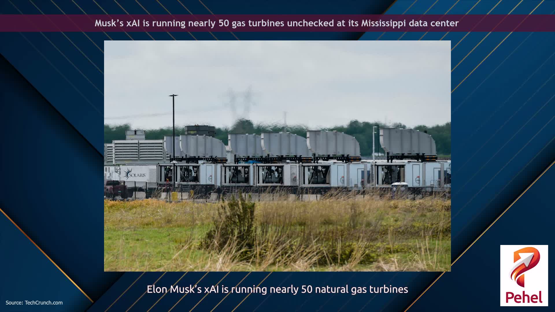 Musk’s xAI is running nearly 50 gas turbines unchecked at its Mississippi data center