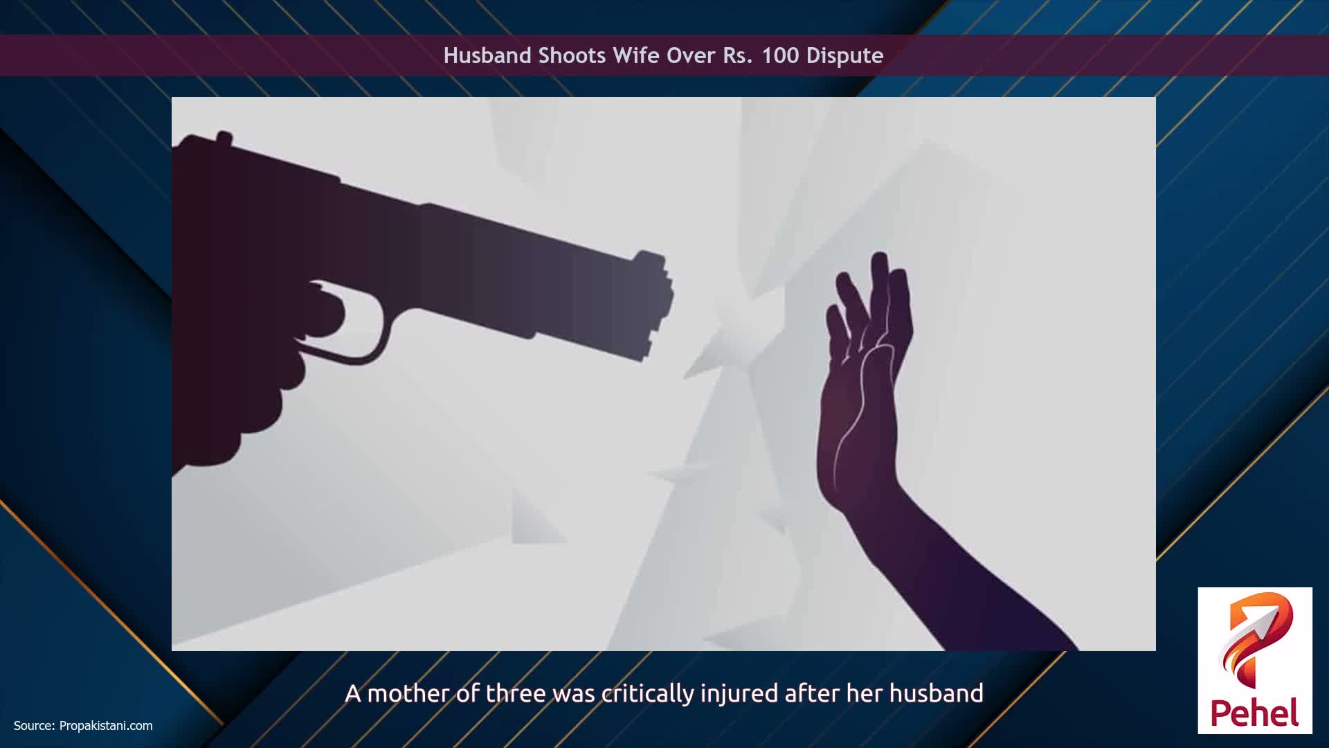 Husband Shoots Wife Over Rs. 100 Dispute