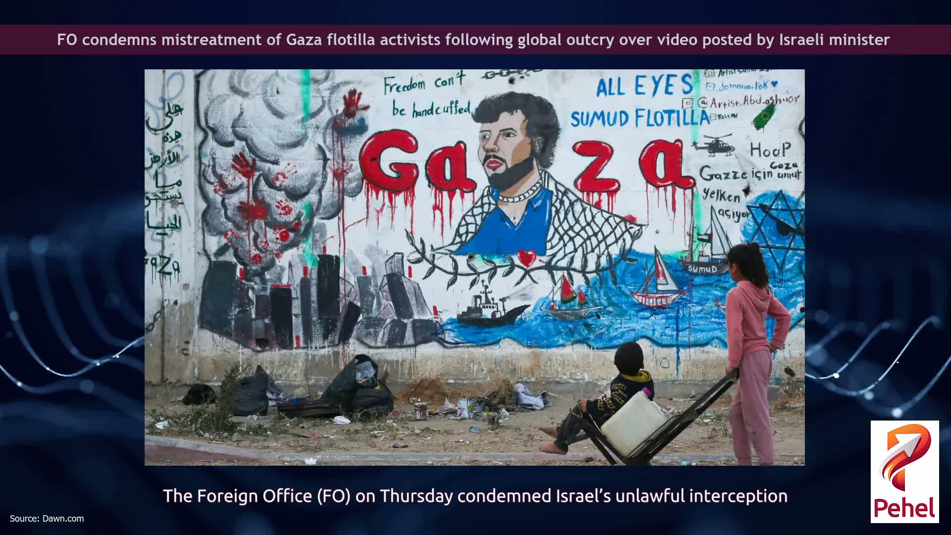 FO condemns mistreatment of Gaza flotilla activists following global outcry over video posted by Israeli minister
