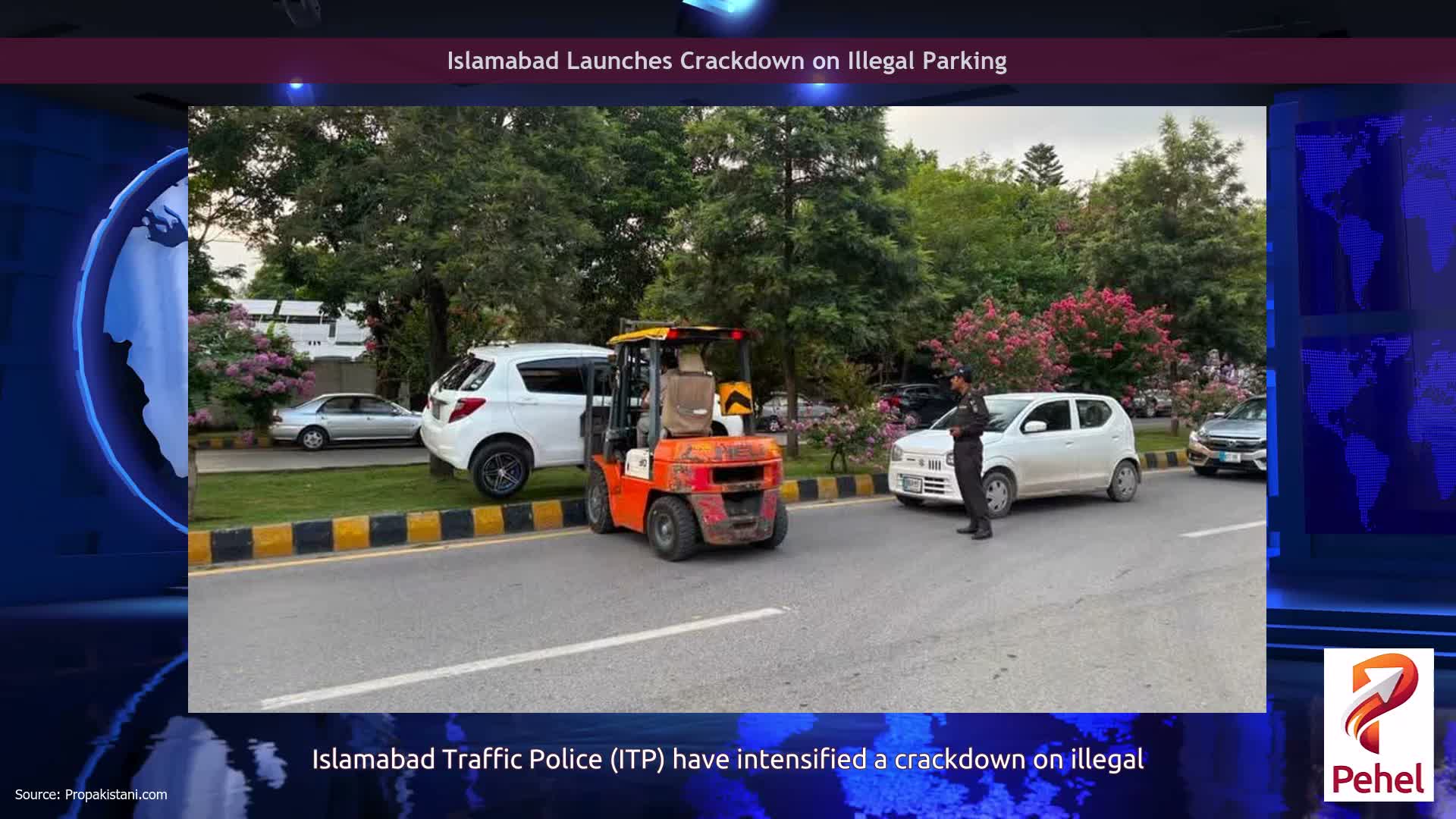 Islamabad Launches Crackdown on Illegal Parking