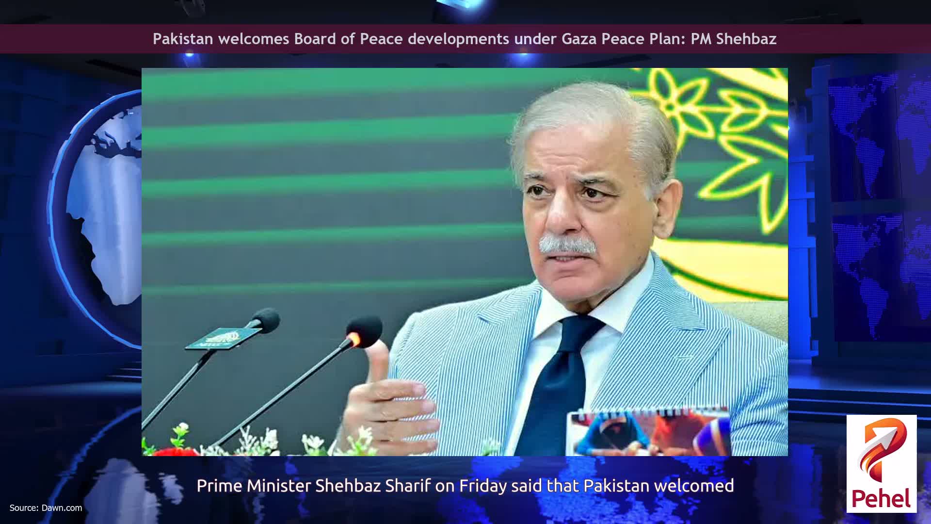 Pakistan welcomes Board of Peace developments under Gaza Peace Plan: PM Shehbaz