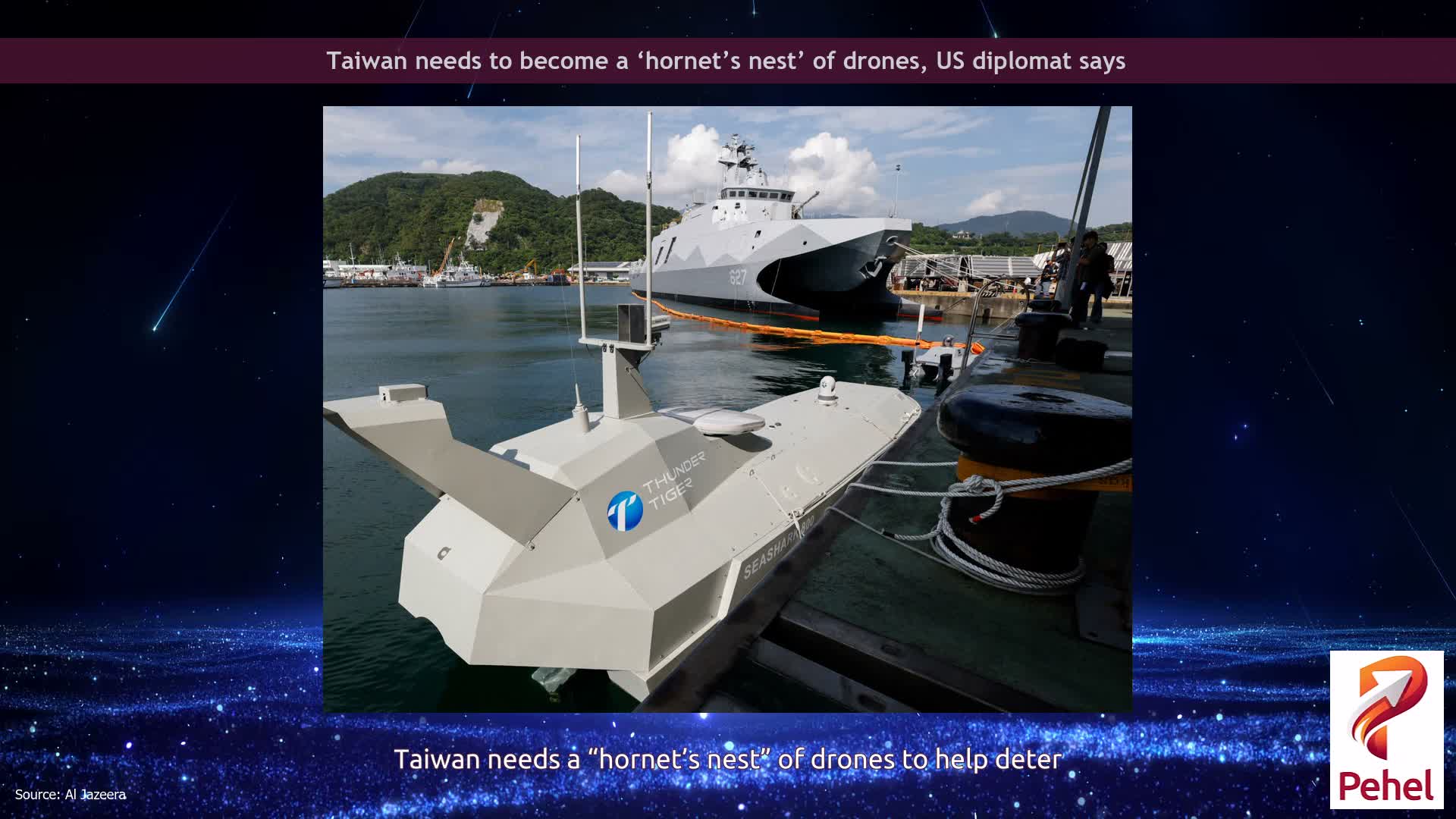 Taiwan needs to become a ‘hornet’s nest’ of drones, US diplomat says