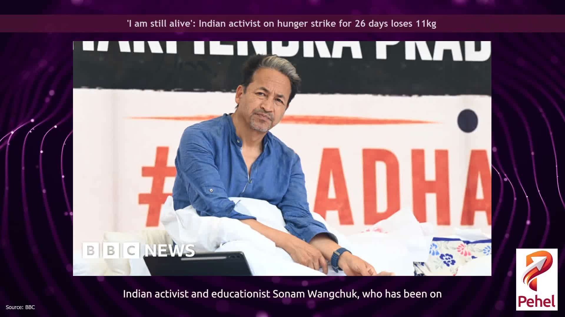 'I am still alive': Indian activist on hunger strike for 26 days loses 11kg