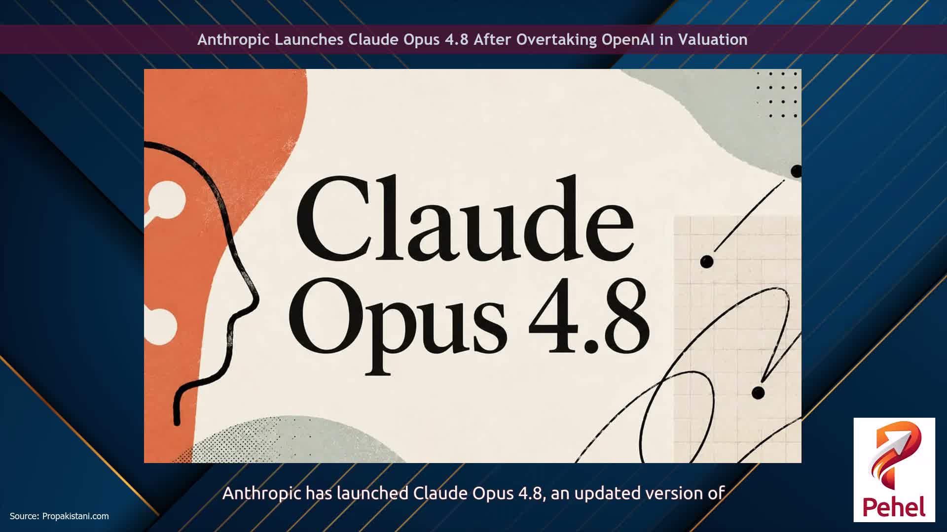 Anthropic Launches Claude Opus 4.8 After Overtaking OpenAI in Valuation