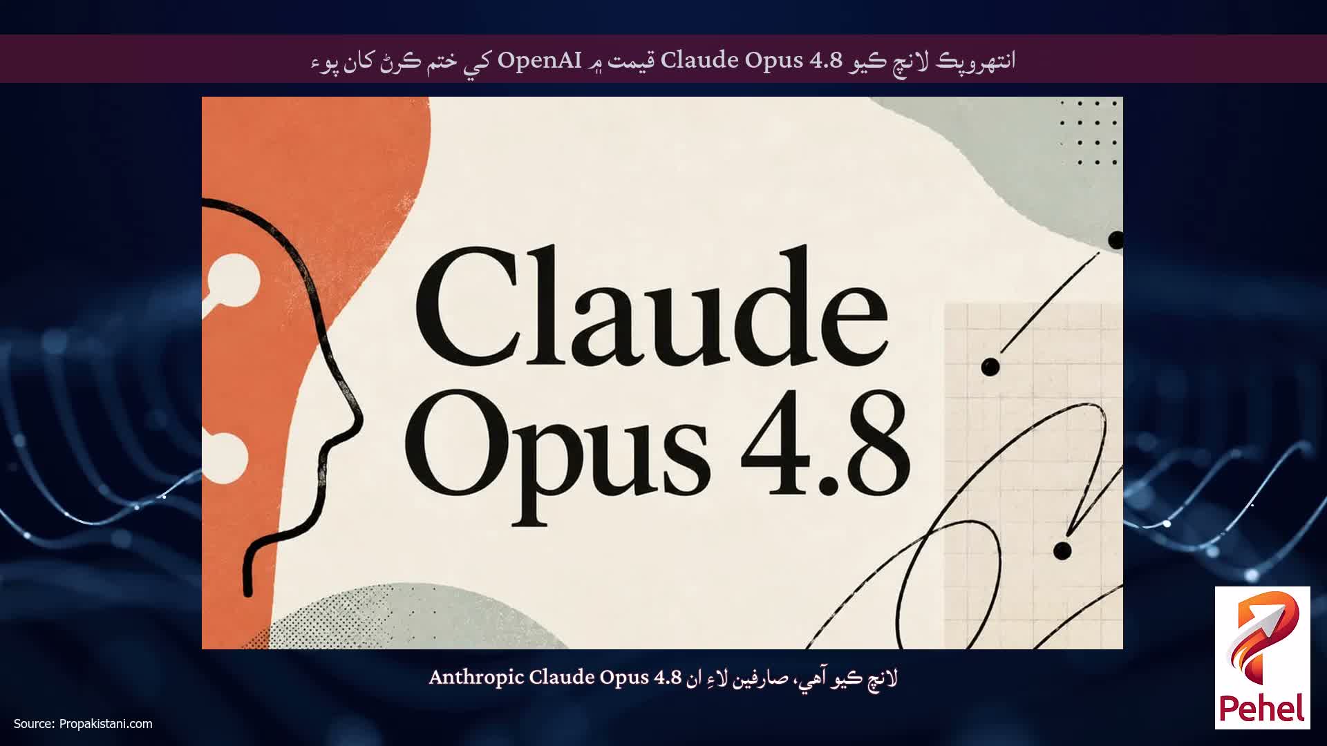 انتھروپڪ لانچ ڪيو Claude Opus 4.8 قيمت ۾ OpenAI کي ختم ڪرڻ کان پوء