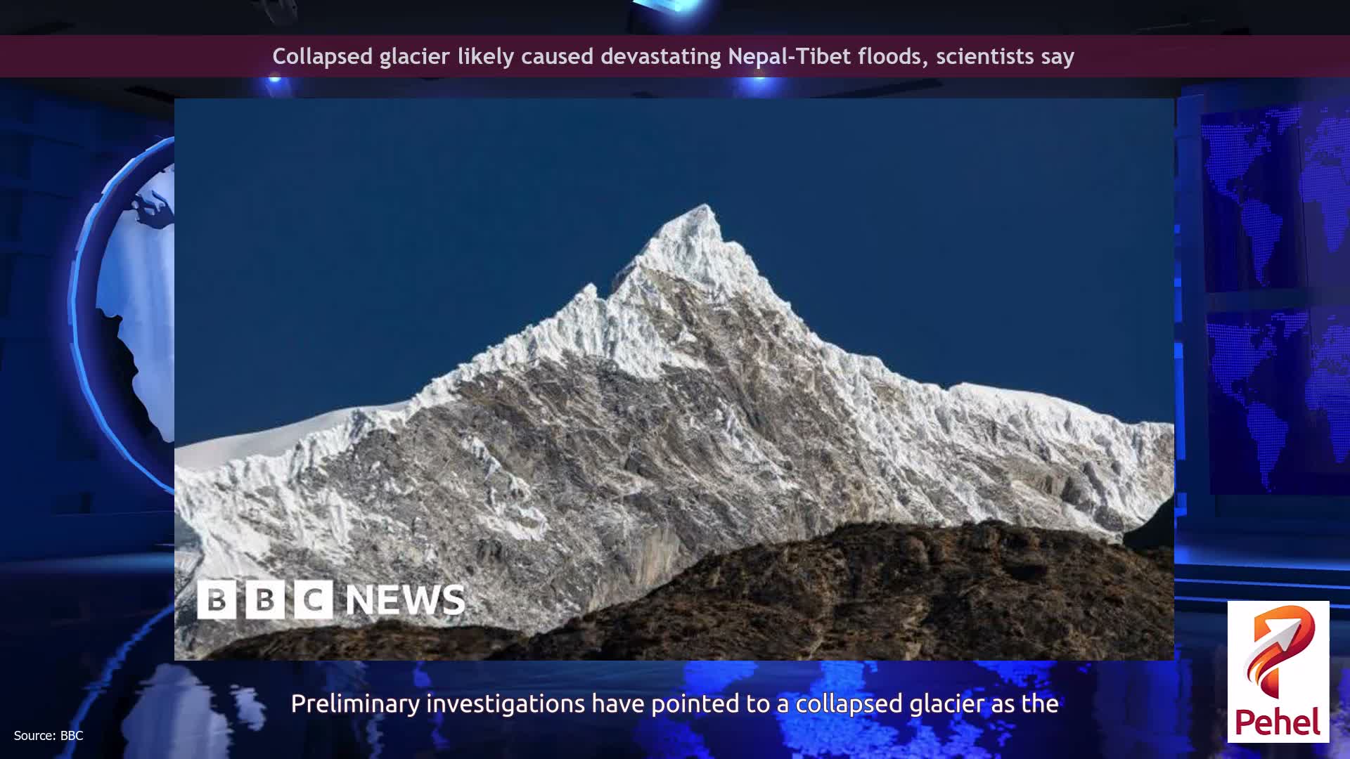 Collapsed glacier likely caused devastating Nepal-Tibet floods, scientists say