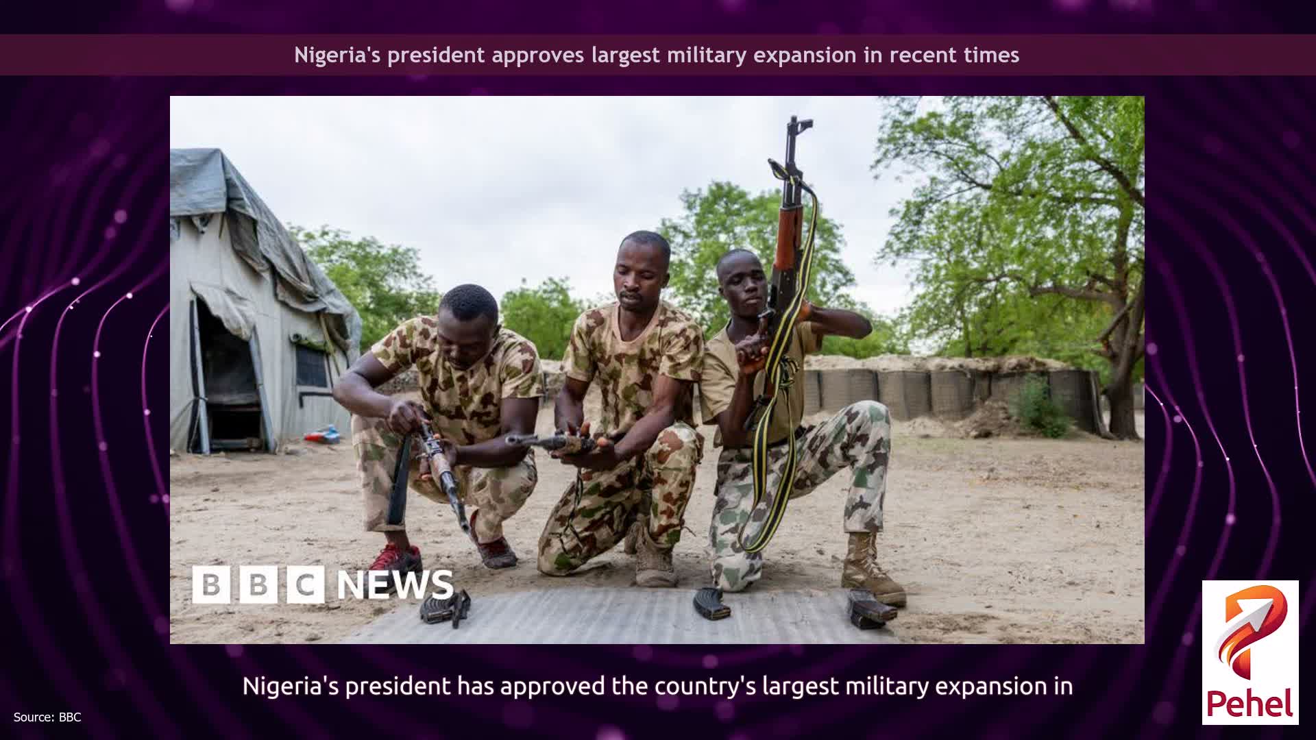 Nigeria's president approves largest military expansion in recent times