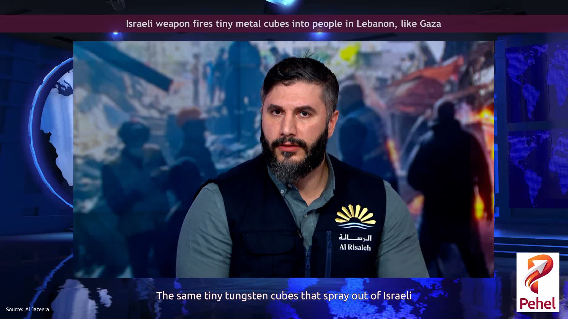Israeli weapon fires tiny metal cubes into people in Lebanon, like Gaza