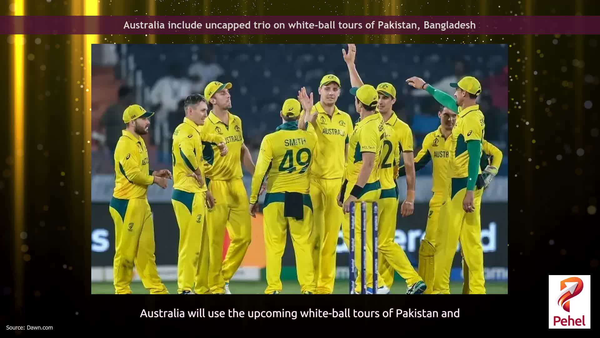 Australia include uncapped trio on white-ball tours of Pakistan, Bangladesh