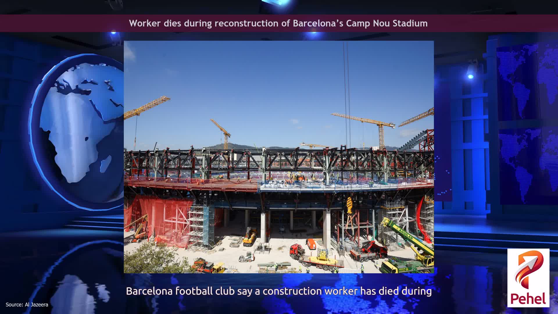 Worker dies during reconstruction of Barcelona’s Camp Nou Stadium
