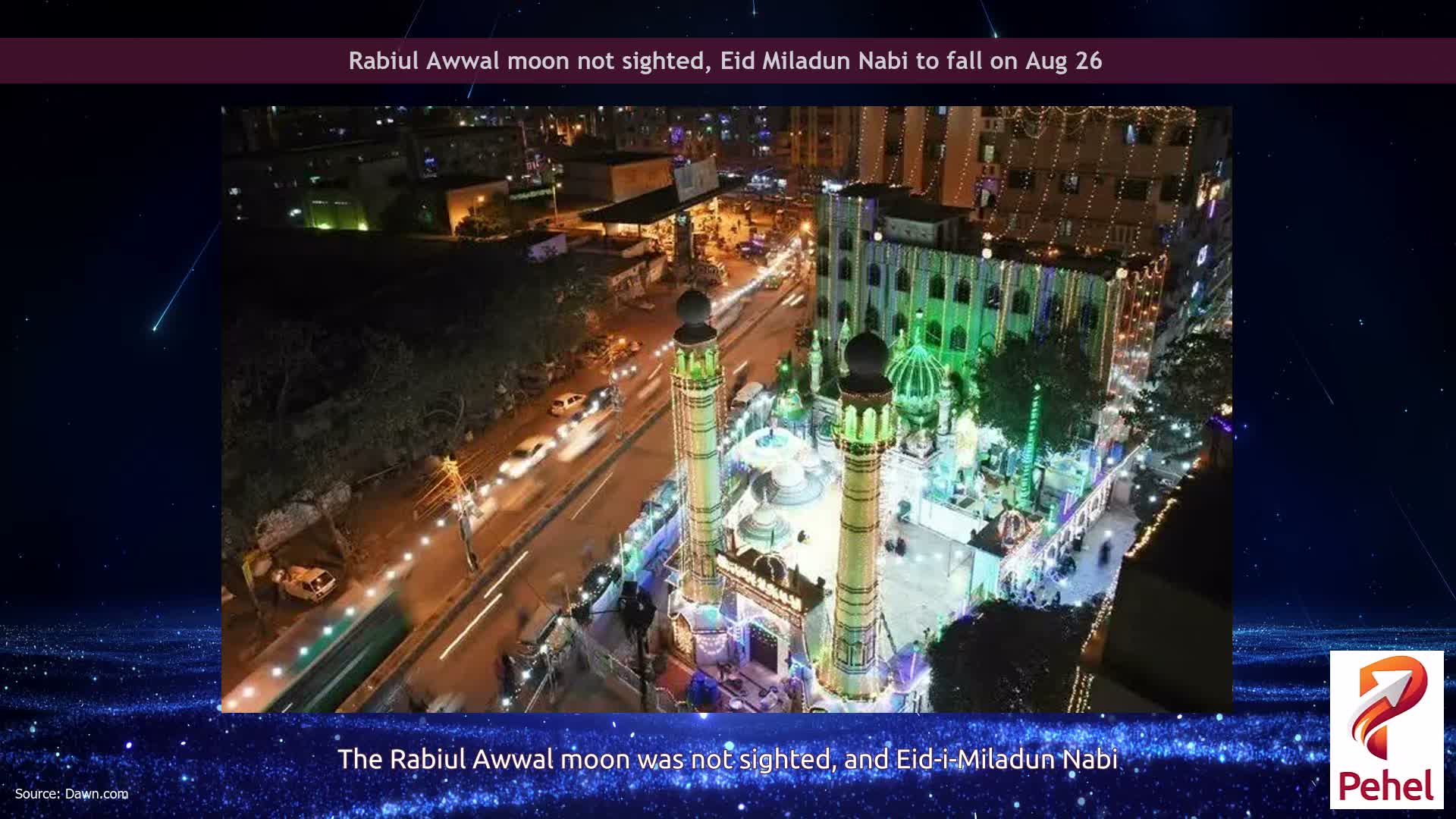 Rabiul Awwal moon not sighted, Eid Miladun Nabi to fall on Aug 26