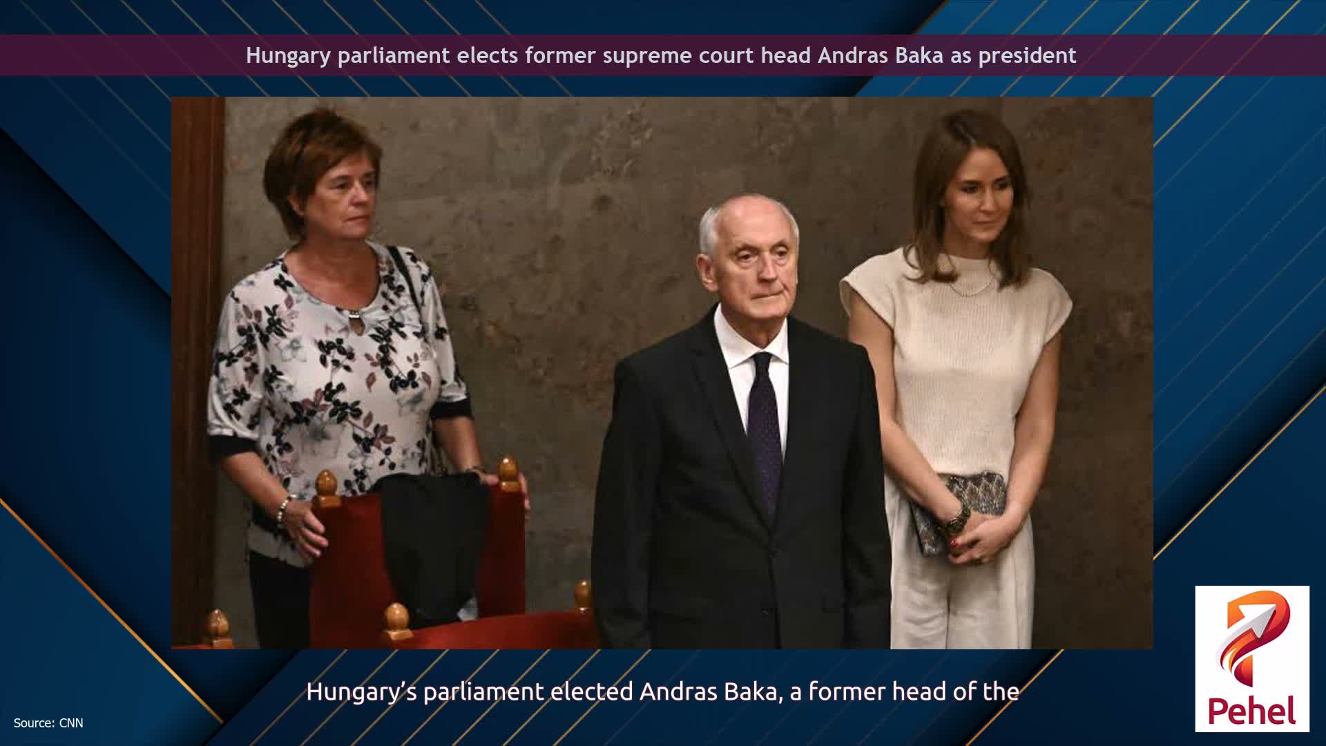 Hungary parliament elects former supreme court head Andras Baka as president