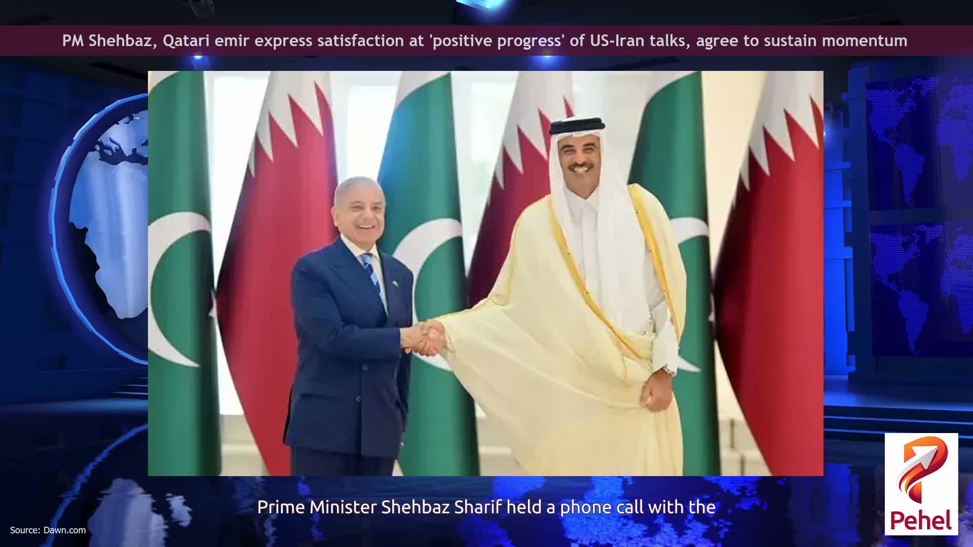 PM Shehbaz, Qatari emir express satisfaction at 'positive progress' of US-Iran talks, agree to sustain momentum