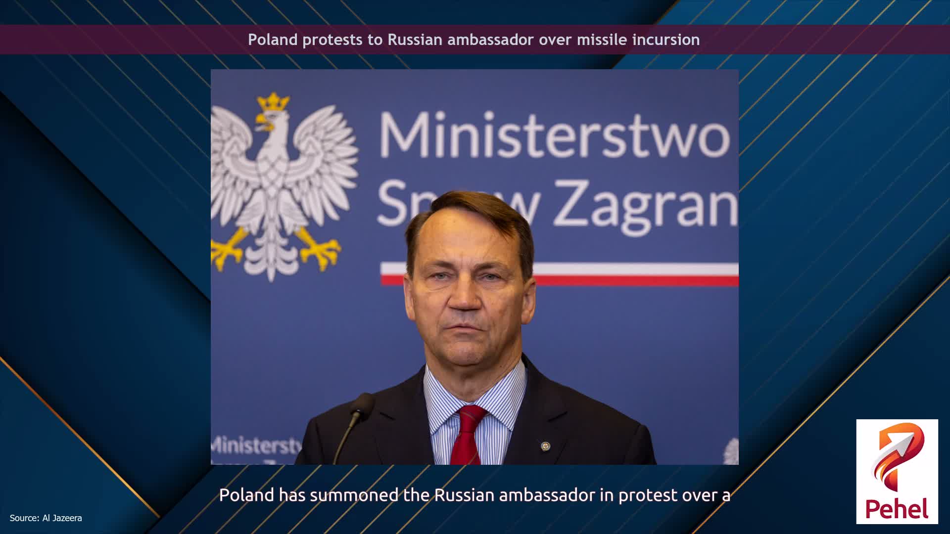 Poland protests to Russian ambassador over missile incursion