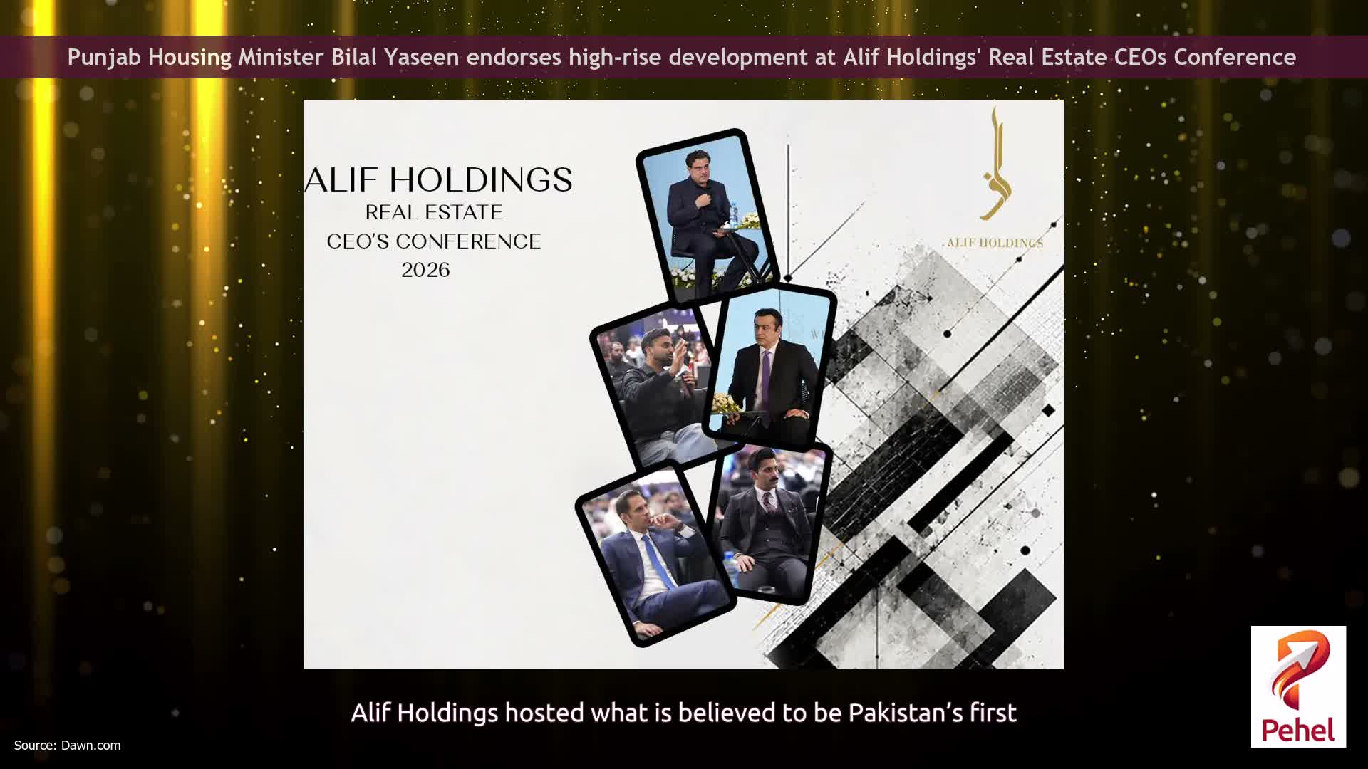 Punjab Housing Minister Bilal Yaseen endorses high-rise development at Alif Holdings' Real Estate CEOs Conference