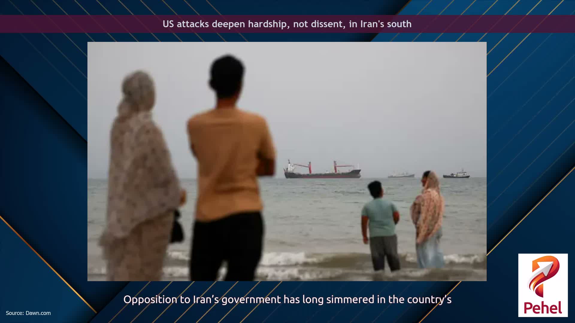 US attacks deepen hardship, not dissent, in Iran's south