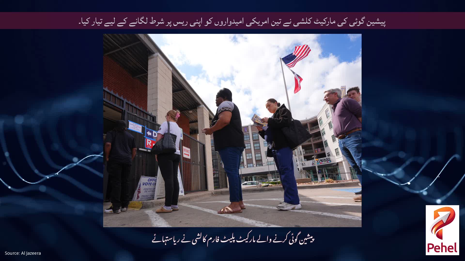 پیشین گوئی کی مارکیٹ کلشی نے تین امریکی امیدواروں کو اپنی ریس پر شرط لگانے کے لیے تیار کیا۔