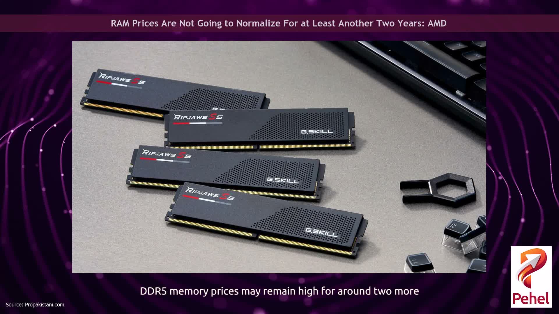 RAM Prices Are Not Going to Normalize For at Least Another Two Years: AMD