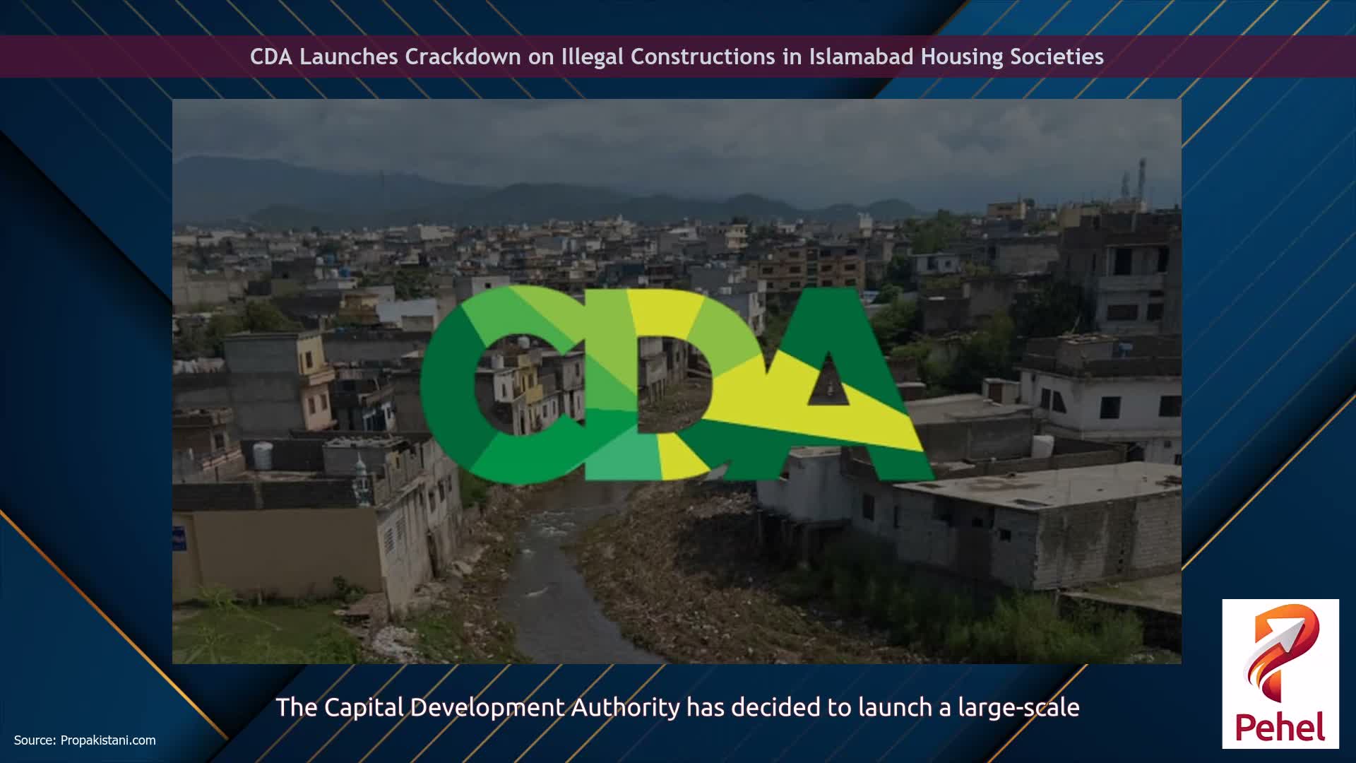 CDA Launches Crackdown on Illegal Constructions in Islamabad Housing Societies