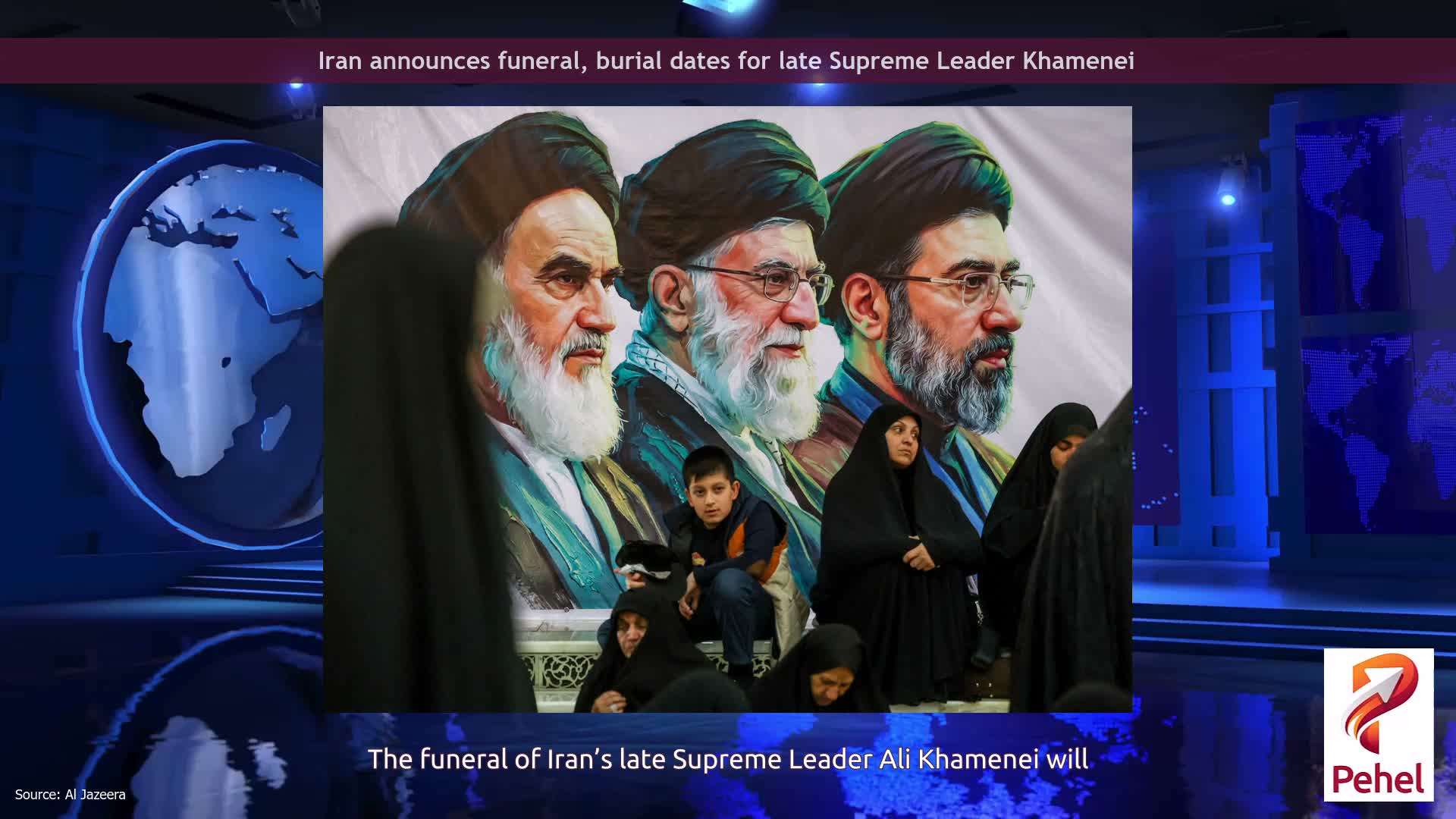 Iran announces funeral, burial dates for late Supreme Leader Khamenei