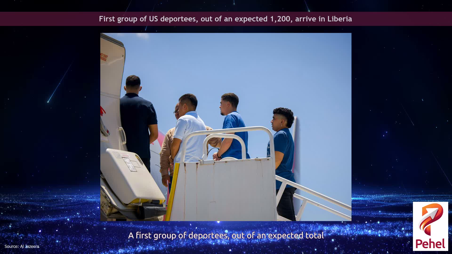 First group of US deportees, out of an expected 1,200, arrive in Liberia