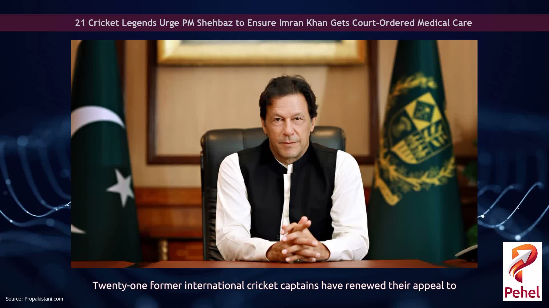 21 Cricket Legends Urge PM Shehbaz to Ensure Imran Khan Gets Court-Ordered Medical Care