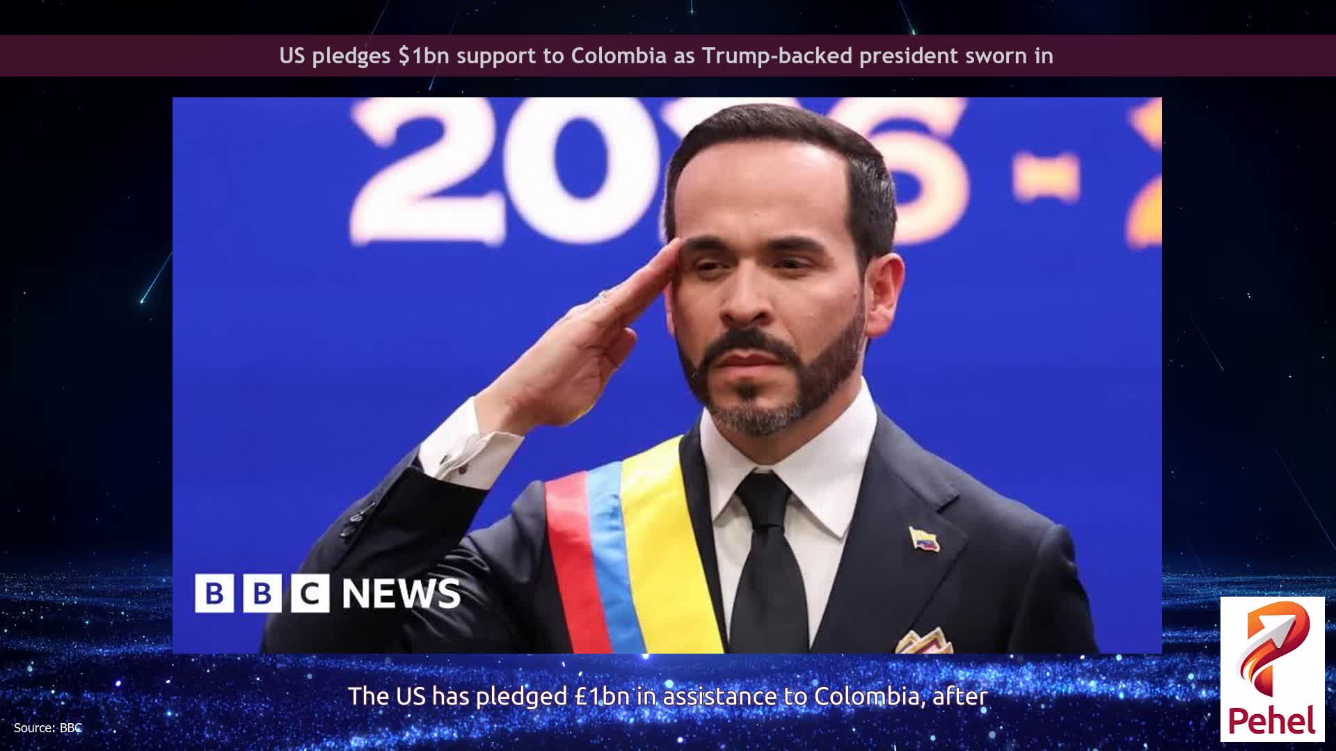 US pledges $1bn support to Colombia as Trump-backed president sworn in